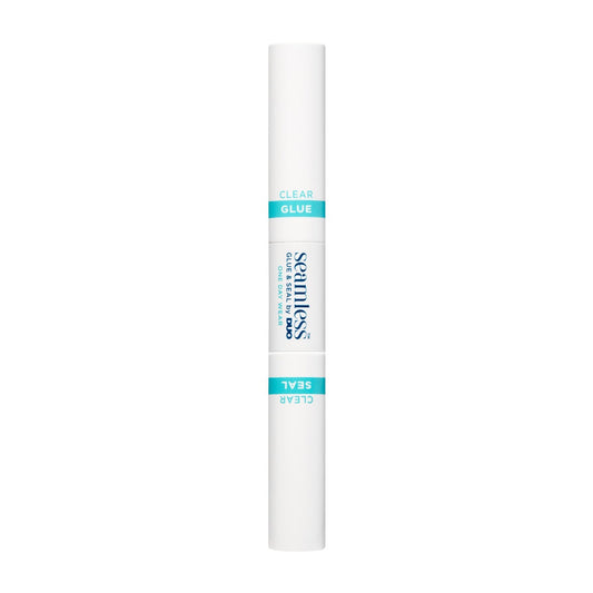 Seamless Underlash 1 Day Clear Glue & Seal container standing upright showing product markings