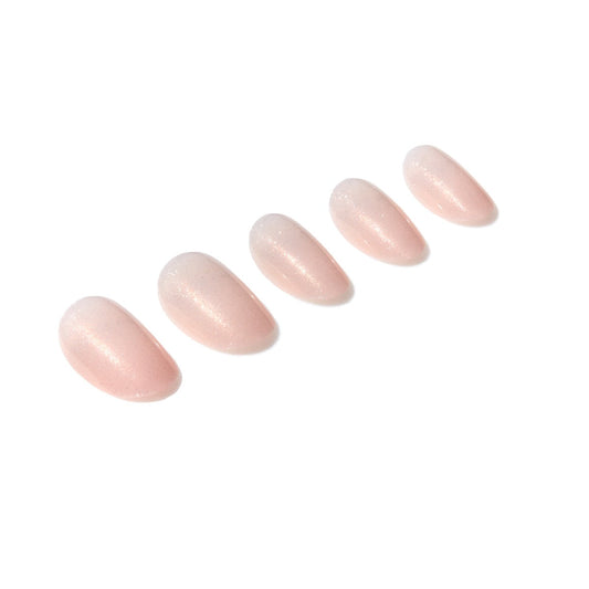 5 nails from the Ardell Nail Addict Naked Pristine collection displayed