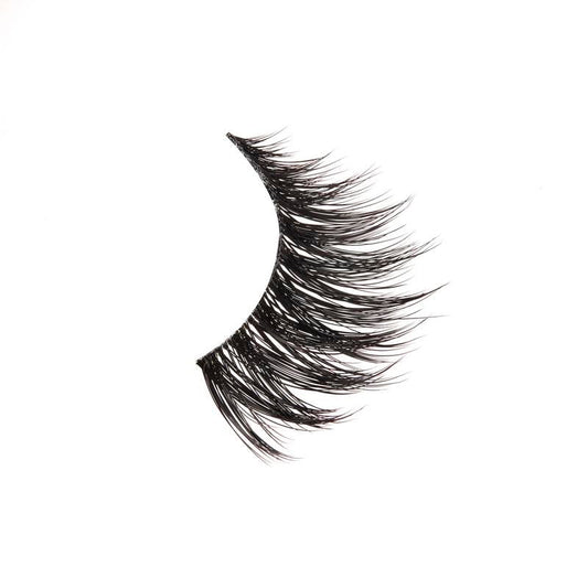 Pair of false eyelashes on a white background