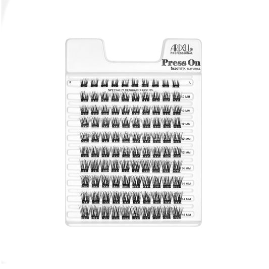 Tray of Press On Pre-Glued Underlash Extensions Fauxmink Natural 100 ct