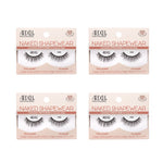 Four packages of Ardell Naked Shapewear false eyelashes on a white background