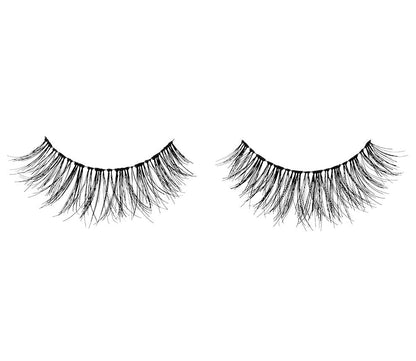 A pair of Ardell Double Wispies featuring its signature wispies style with crisscross, feathering, and curl