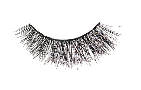 A closeup shot of Ardell Double Up Demi Wispies featuring its flattery, full volume lashes