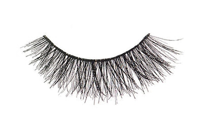 A closeup shot of Ardell Double Up Demi Wispies featuring its flattery, full volume lashes