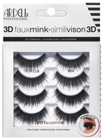Ardell 3D Faux Mink Lash Multipack 854 with Invisiband, featuring four pairs of voluminous, multi-dimensional false lashes.