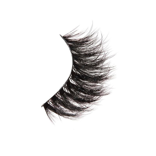 Single false eyelash on a white background