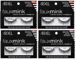 Four packages of Ardell faux mink eyelashes with visible branding.