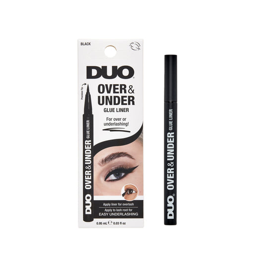 duo over & under glue liner black front