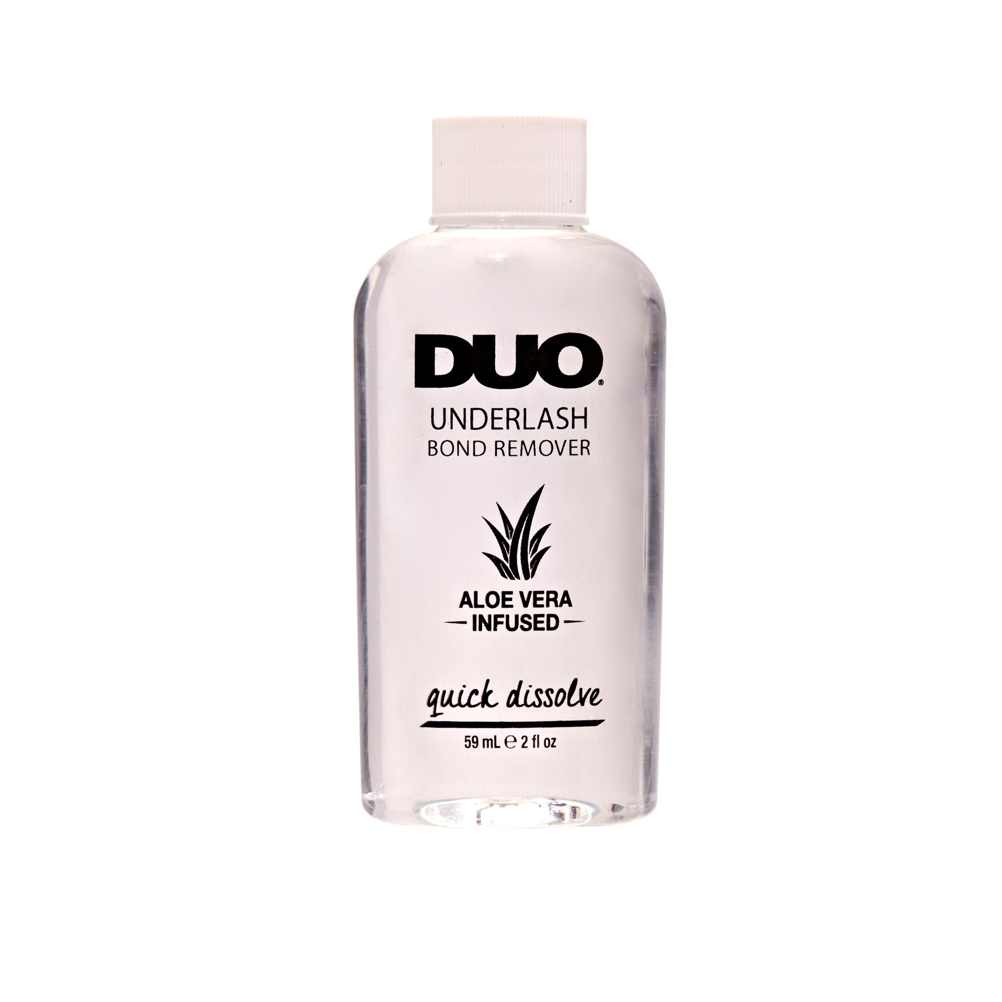 Bottle of DUO Underlash Bond Remover on a white background