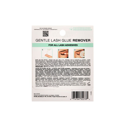 Back side of packaging for DUO Gentle Lash Glue Remover