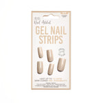 Front of packaging for Ardell Nail Addict Gel Nail Strips - Cashmere Sands