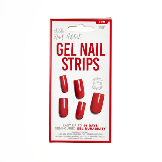 Ardell Nail Addict Gel Nail Strips - Cherry Bomb packaging
