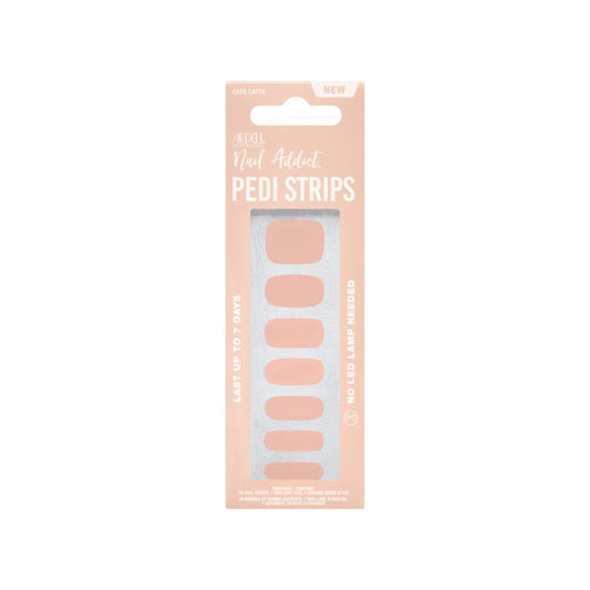 Front face of sealed Ardell Nail Addict Pedi Strips packaging.