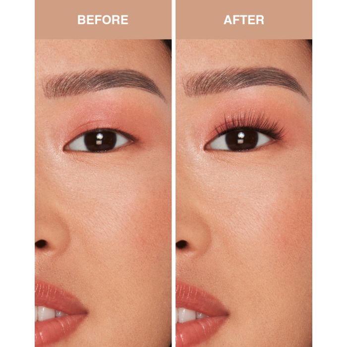 Kitten Eye Pre-Mapped Lash Extensions applied to monolid eye shape for wide-eyed definition.