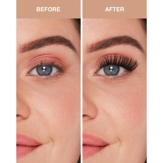 Ardell Kitten Eye Lash Extensions shown on round eye shape for natural, lifted lash effect.