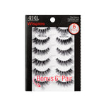 A set of Ardell Demi Wispies in 6 pairs showing its perfect amount of flutter, feathering & curl