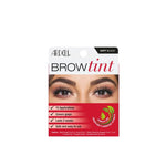 Ardell Brow Tint Soft Black with 12 applications, long-lasting color, and gray coverage for bold brows.