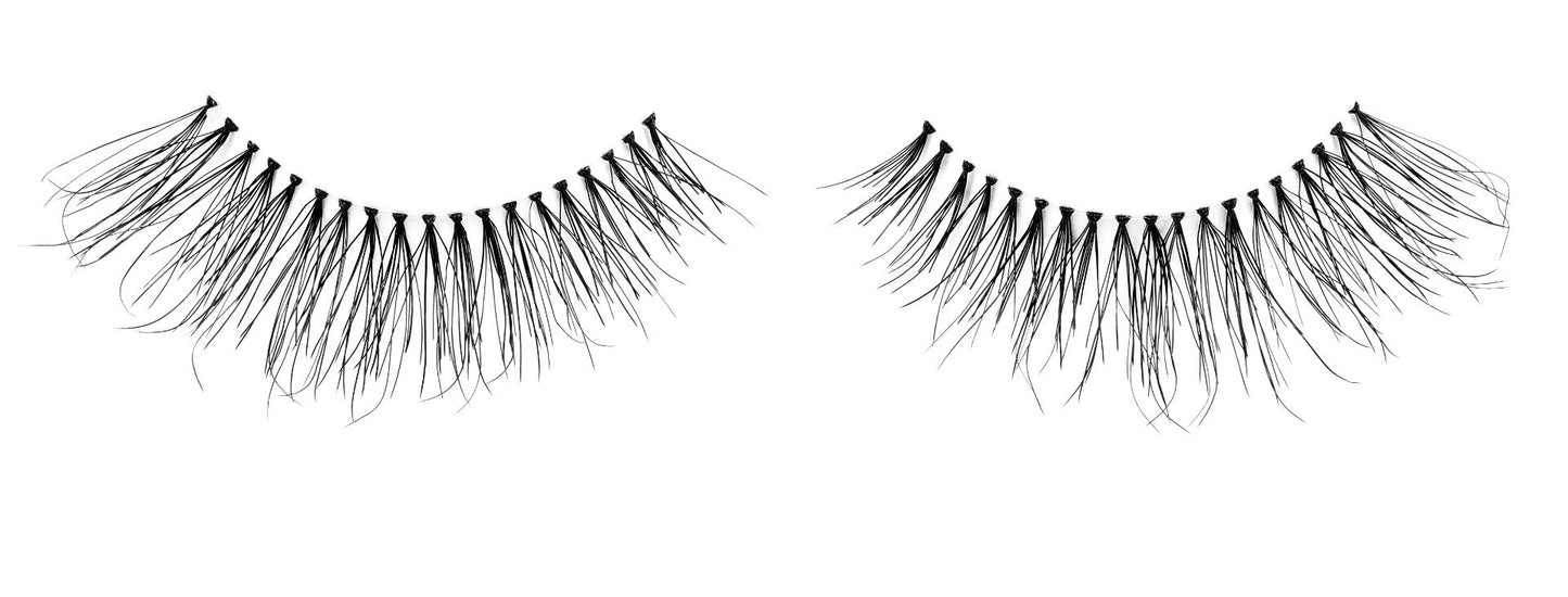 Ardell Naked Lashes 432 featuring a winged shape, medium volume fibers in different lengths