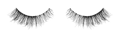 Ardell Naked Lashes 433 featuring its short, light volume lashes fine tapered strands texture