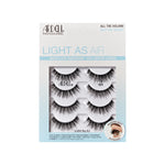 4 pair of lashes in packaging