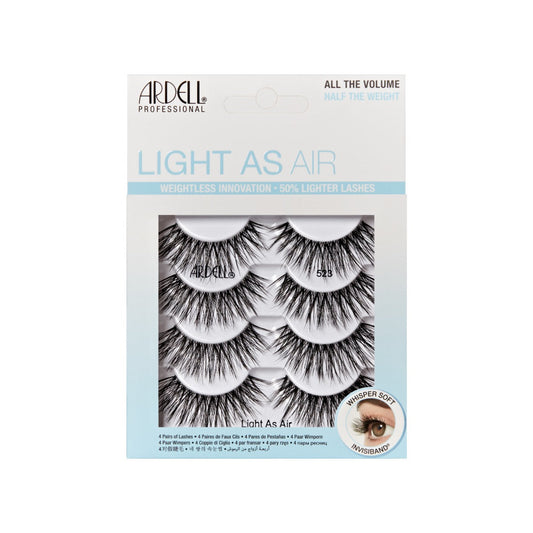 4 pair of lashes in packaging