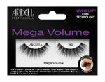 Front of Ardell Mega Volume 260 wall-hook ready packaging with product details written on it