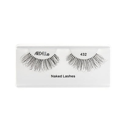 Wispy and natural Ardell Naked Lashes 432, perfect for everyday wear with a comfortable, flexible band.